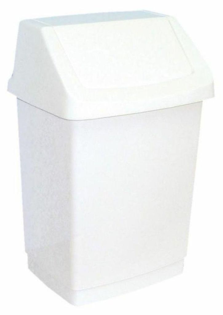 Poubelle avec couvercle - 30 x 55 x 28 cm / blanc / 25 Image du produit 