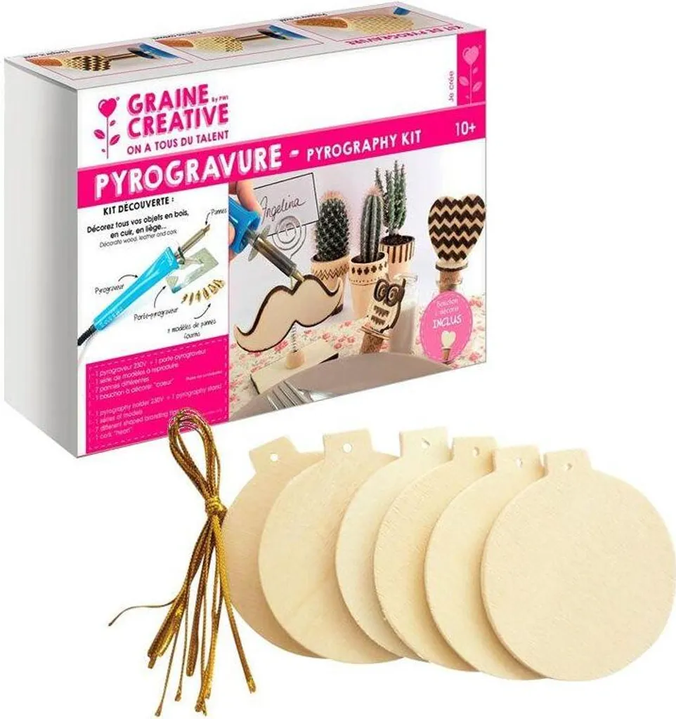 Suspensions de Noël en bois pour sapin : Kit DIY poupées et boules
