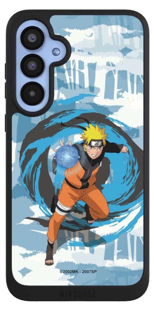 NIVOCASE Handyhülle für Samsung Galaxy A55 5G Hülle NIVOpure Case Schwarz Manga Naruto Shippuden Offizielles Lizenzprodukt