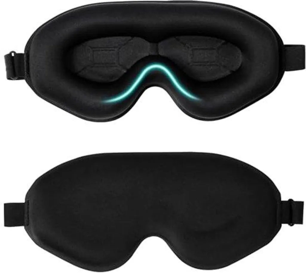 Masque de repos pour avion et train, occultant 3D ultra confortable