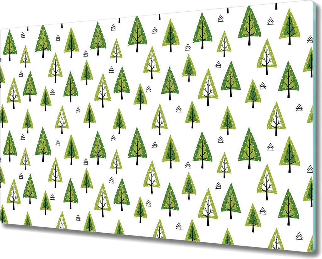 Glas-Herdabdeckplatte Glaskeramikkochfeld-Abdeckung - 80x52 cm - Minimalistische Diamanten