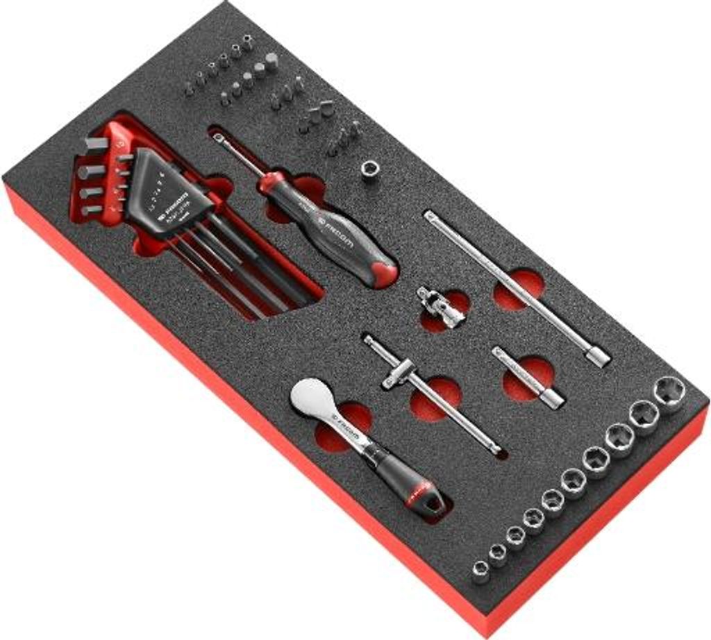 Facom Modul Schrauben mit Schaumstoffeinlage