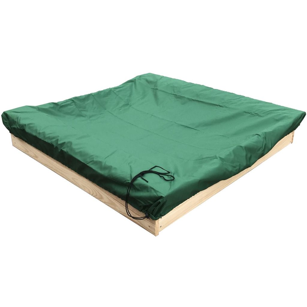 Sandkastenabdeckung 120 x 120 cm grün wasserabweisend Produktbild 