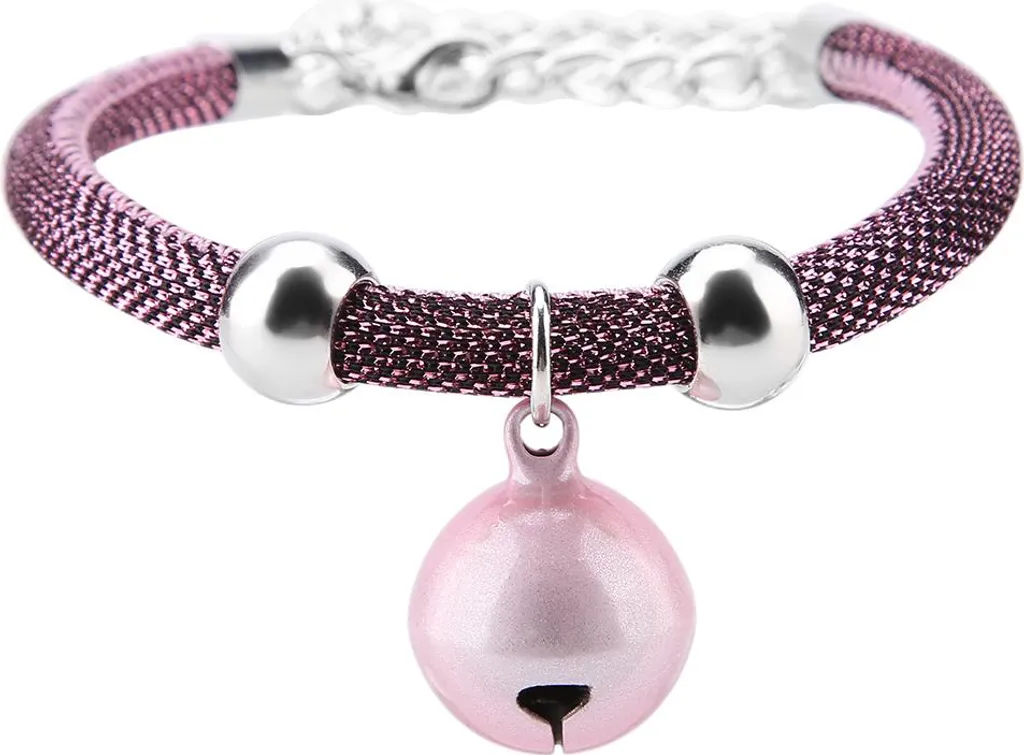 Collare Gatto Rosa Giapponese Nylon: Regolabile con Campana - Offerta