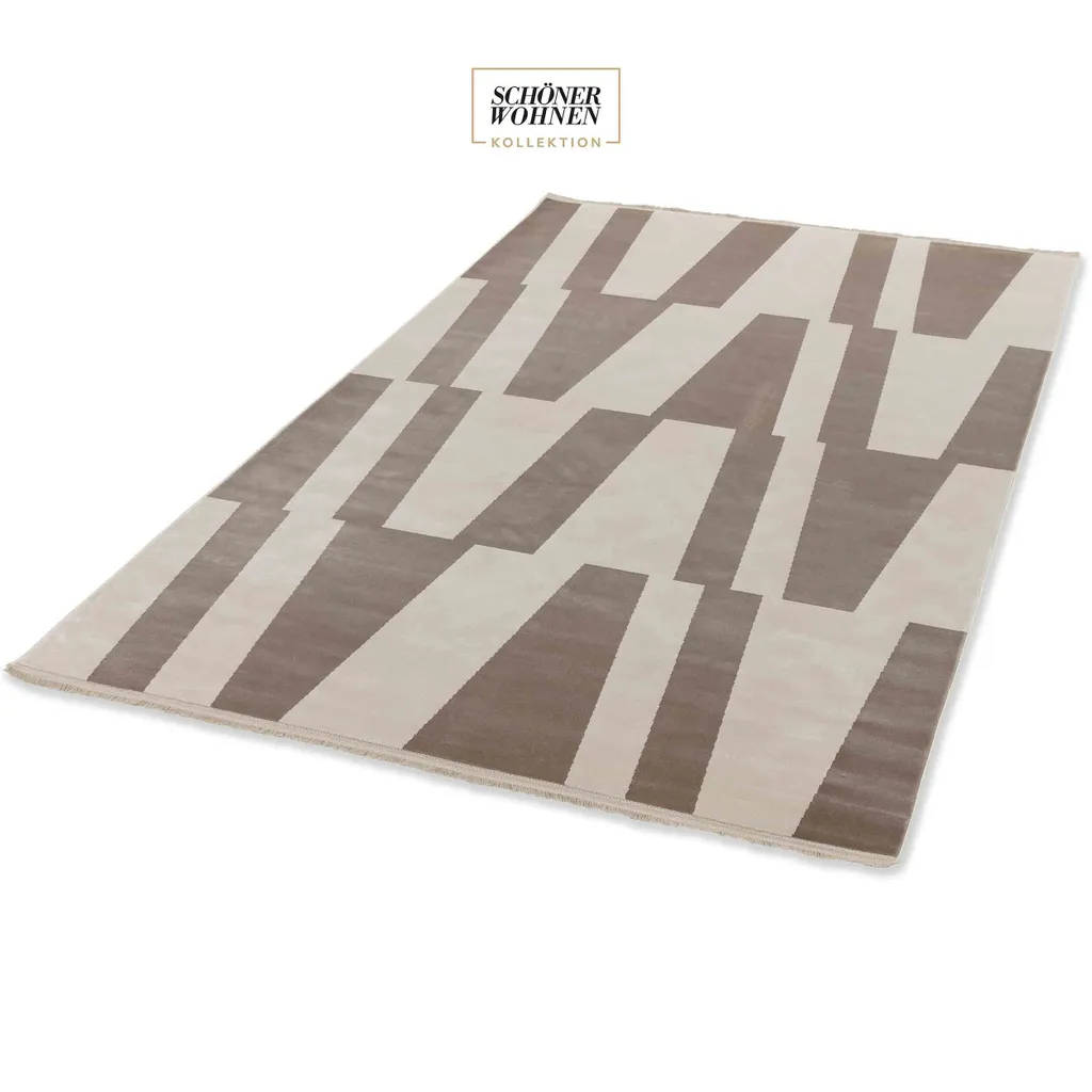 Tapis de salon MAGIC Beige 80x150 cm, solution déco anti-glisse et doux - 5