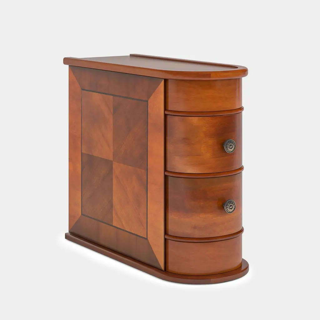 Petite table d'appoint pour espaces restreints avec tiroir et roues - 2