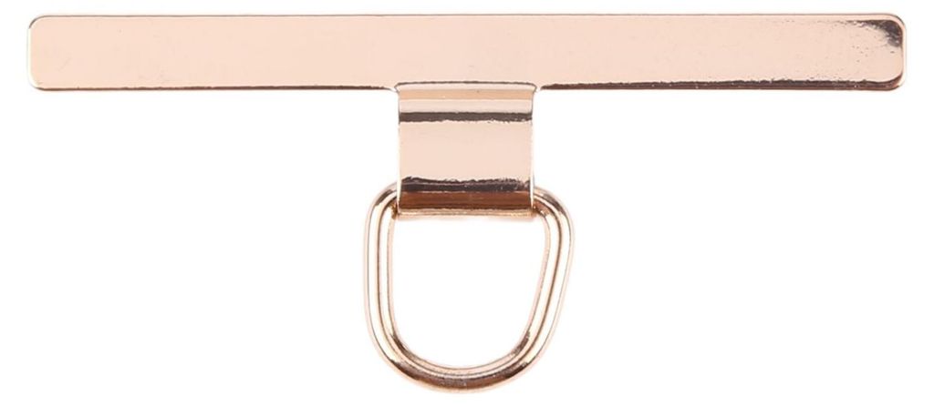 Für Smartphones T - Form Design Metall Handy Lanyard - Befestigungsring Gold