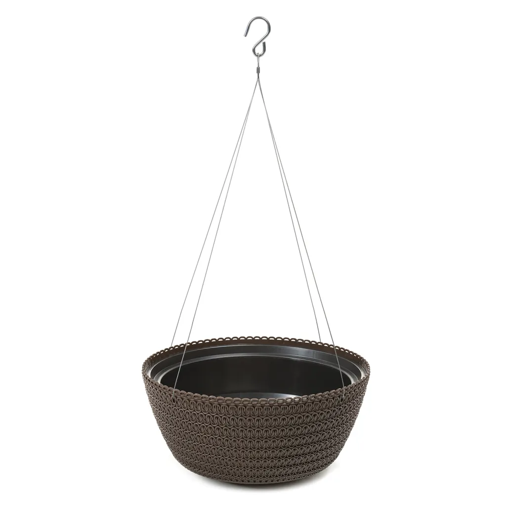 Suspension JERSEY d24cm Marron : Finis les Pots Lourds et Fragiles dehors
