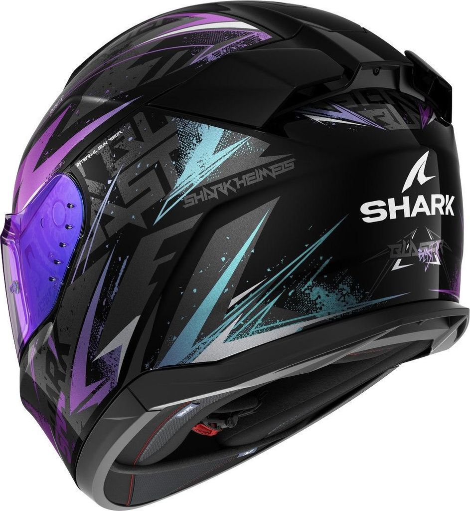Casco Shark D-Skwal 3 Blast-R, nero/verde/blu, M (57/58) Immagine del prodotto 