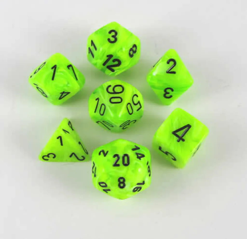 Set de dés de table Vortex pour campagnes de Donjons et Dragons et JDR