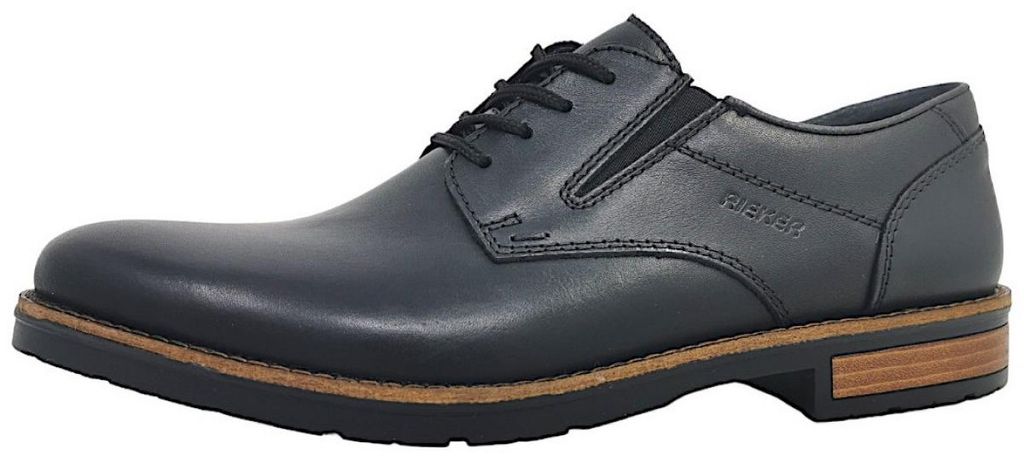 Rieker eleganter Schnürer Schwarz in Gr. 42