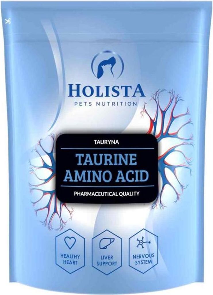 HOLISTA Taurine amino acid - nahrungsergänzungsmittel für hunde und katzen - 500g