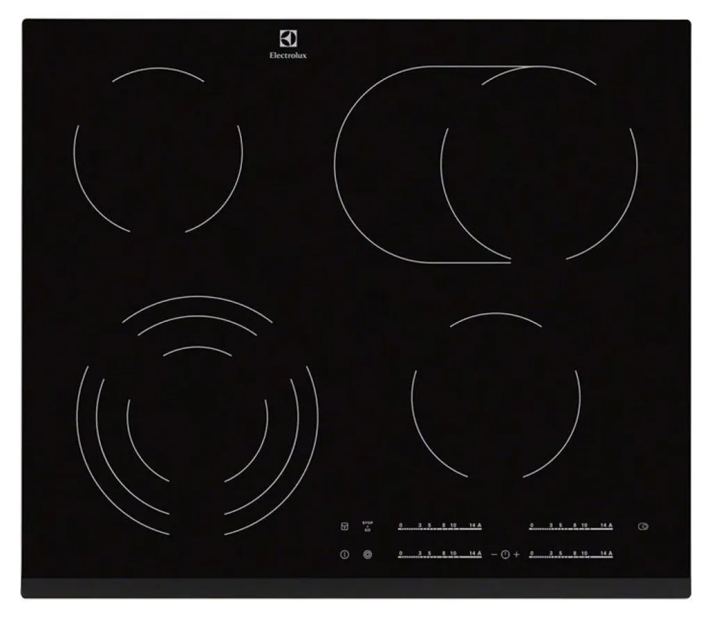 Table Vitrocéramique Electrolux EHF6547FXK avec Commandes Tactiles