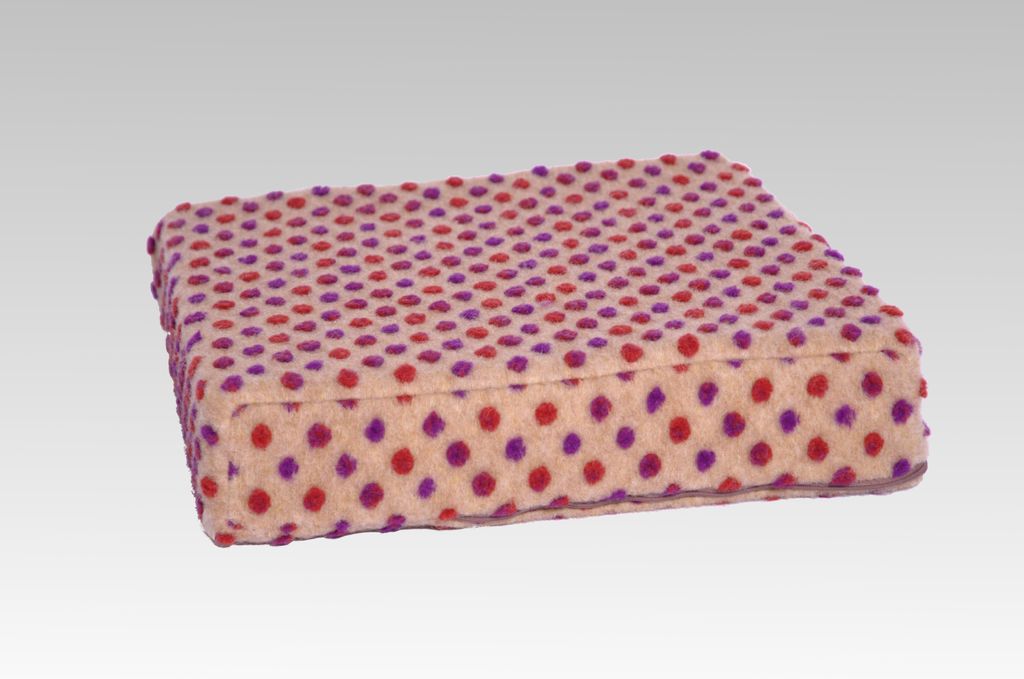 Stuhlkissen Sitzerhöhung Aufstehhilfe Wolle Noppen beige 40/40/10 cm beige 40 x 40 x 10 cm