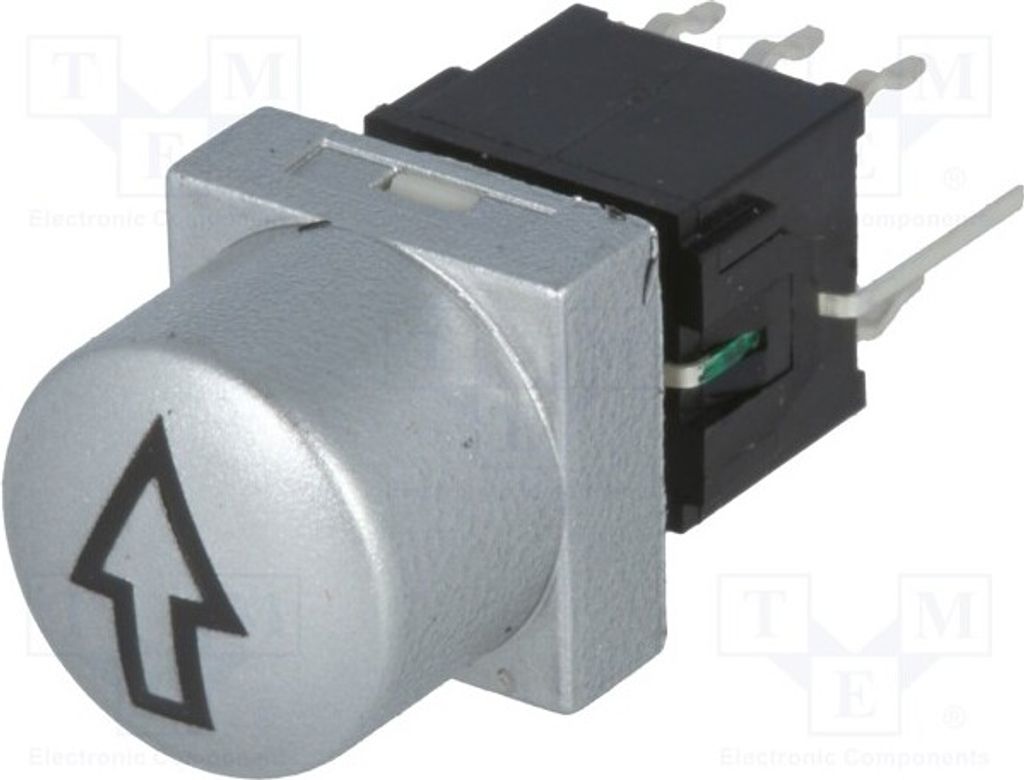 1x Schalter für Tastatur ber Pos: 2 LED PB61302BL-3-107 Tac Pfeil 0,1A/30VDC