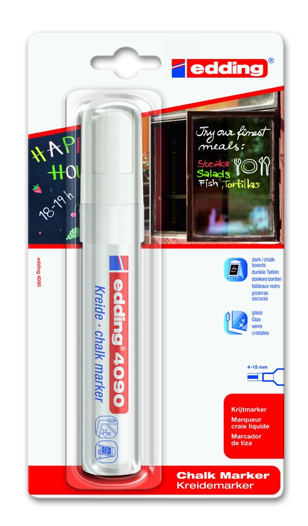 Edding Kreidemarker Blister weiss 83024