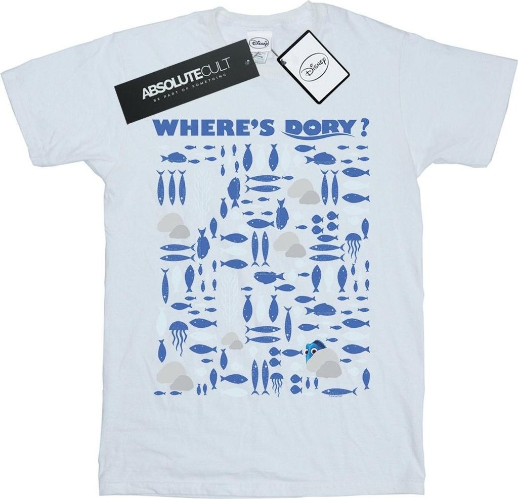 Disney - "Finding Dory Where's Dory?" T-Shirt für Damen BI23046 (XXL) (Weiß)