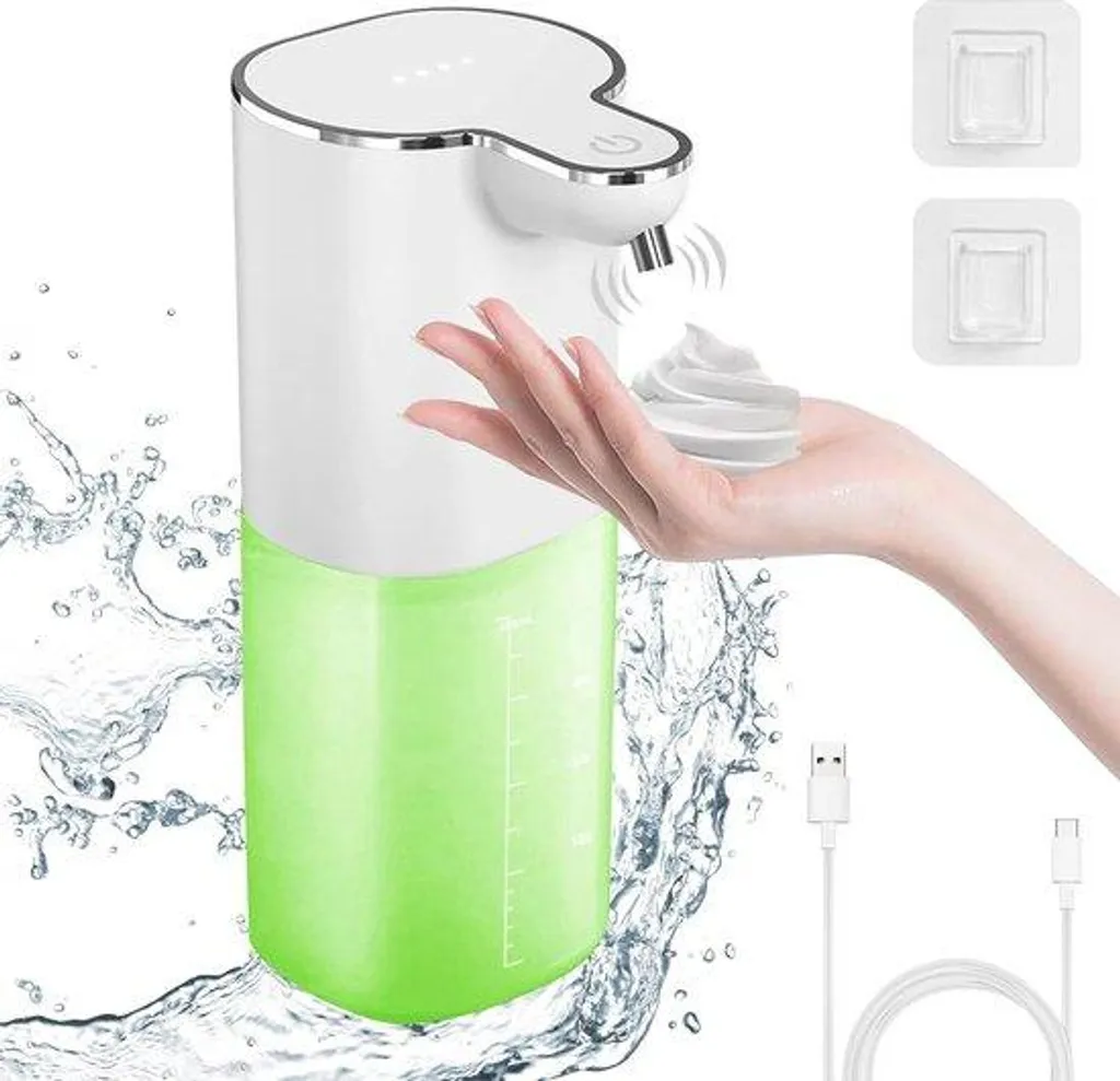 Distributeur de savon automatique à mousse avec réglage à 4 niveaux