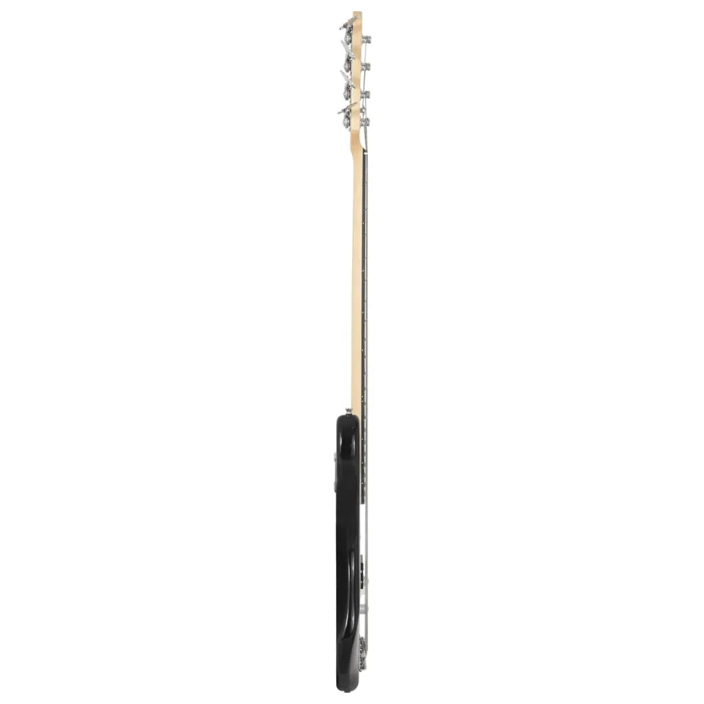 Basse électrique débutant 4/4 marron, kit avec housse de protection 46