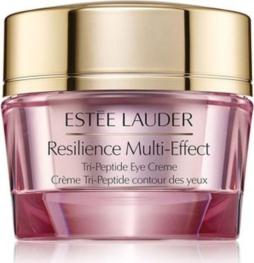 A product shot of an Estee Lauder eye cream jar.