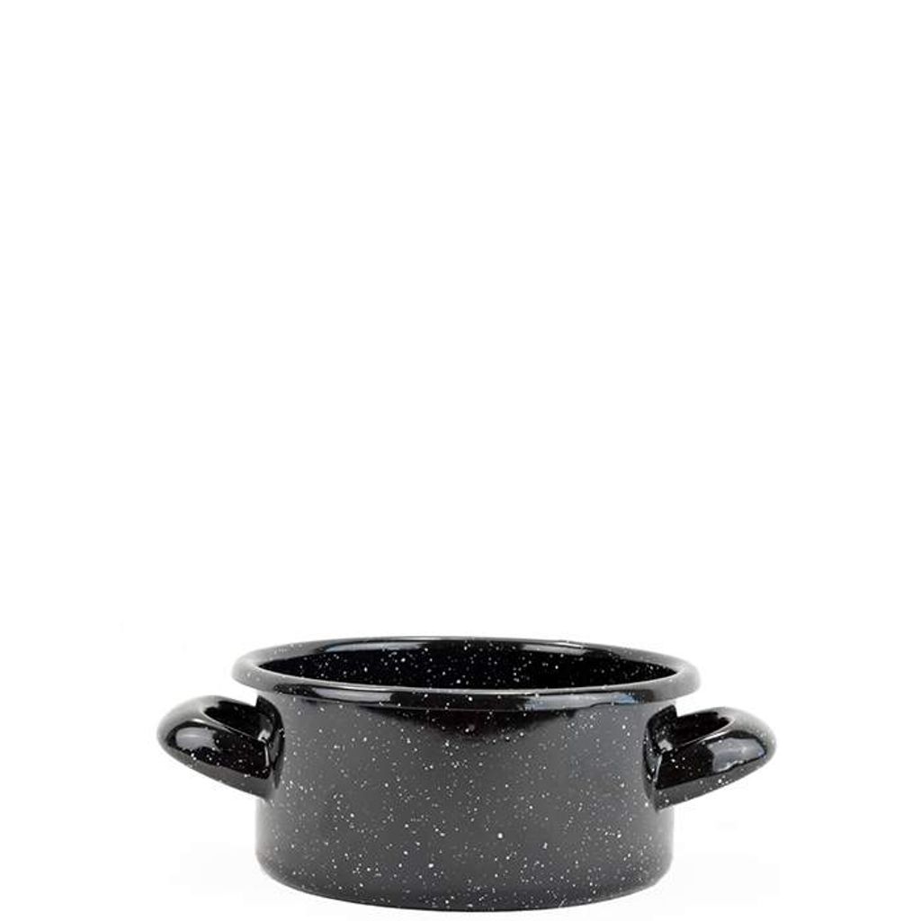 Smaltovaný rendlík černý 12 cm, vyrobeno pro BELIS/SFINX Obrázek produktu 