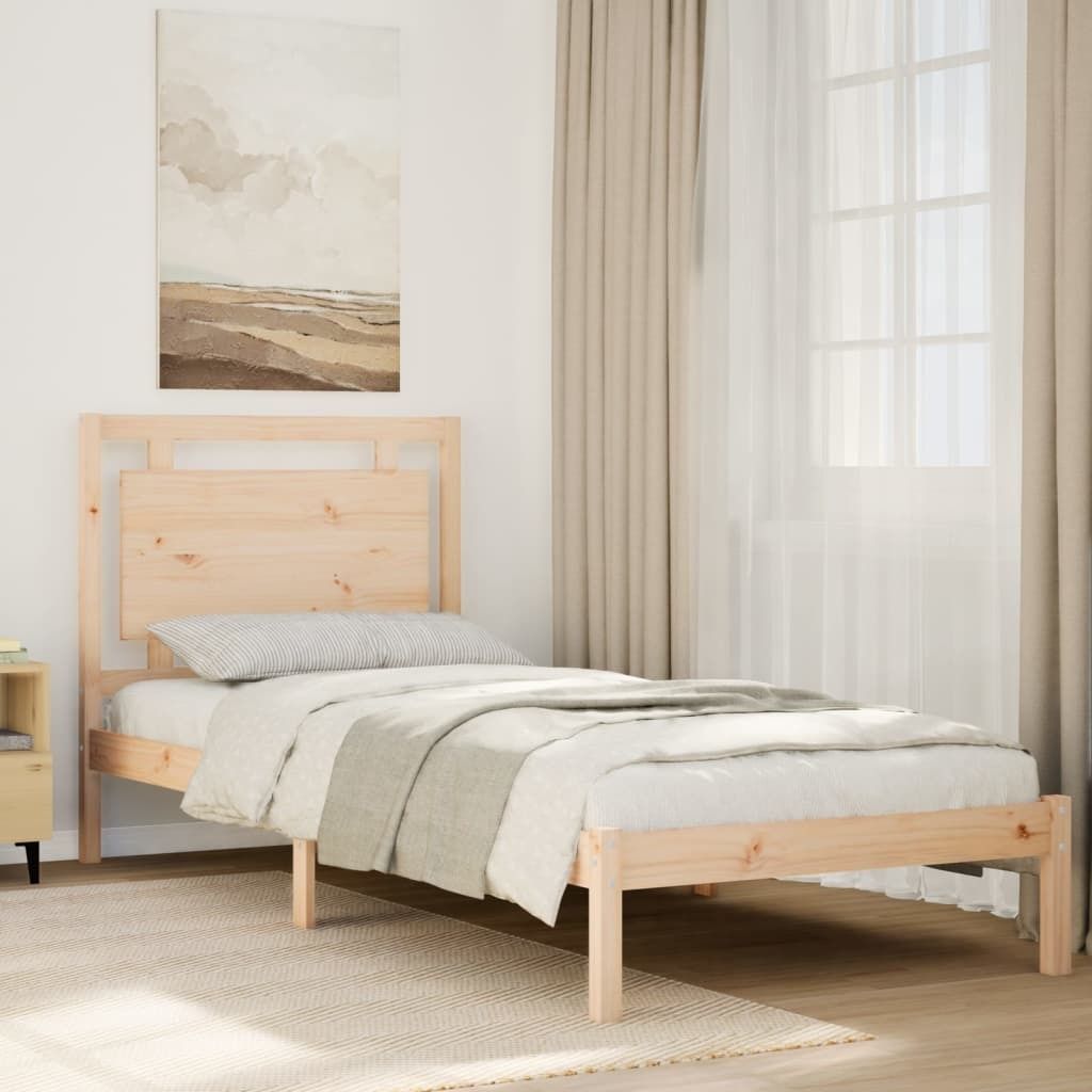 Maison Exclusive - Massivholzbett Extra Lang ohne Matratze Produktbild 