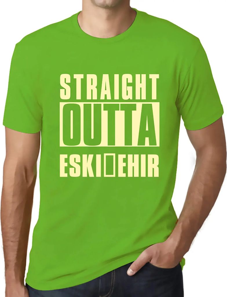 Herren Grafik T-Shirt Direkt aus Eskişehir – Straight Outta Eskişehir – Öko-Verantwortlich Vintage Jahrgang Kurzarm Lustige Druck Geburtstag...