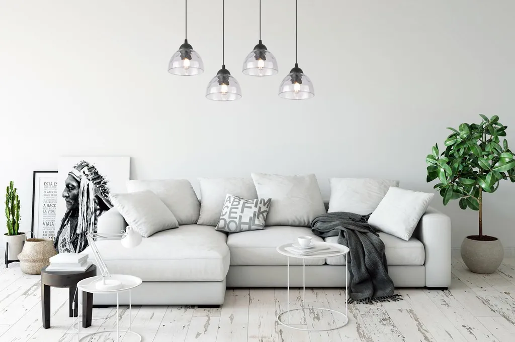 Lampada Sospensione Venice Vetro 4 Luci | Trend Arredo 2026 E27 - 3