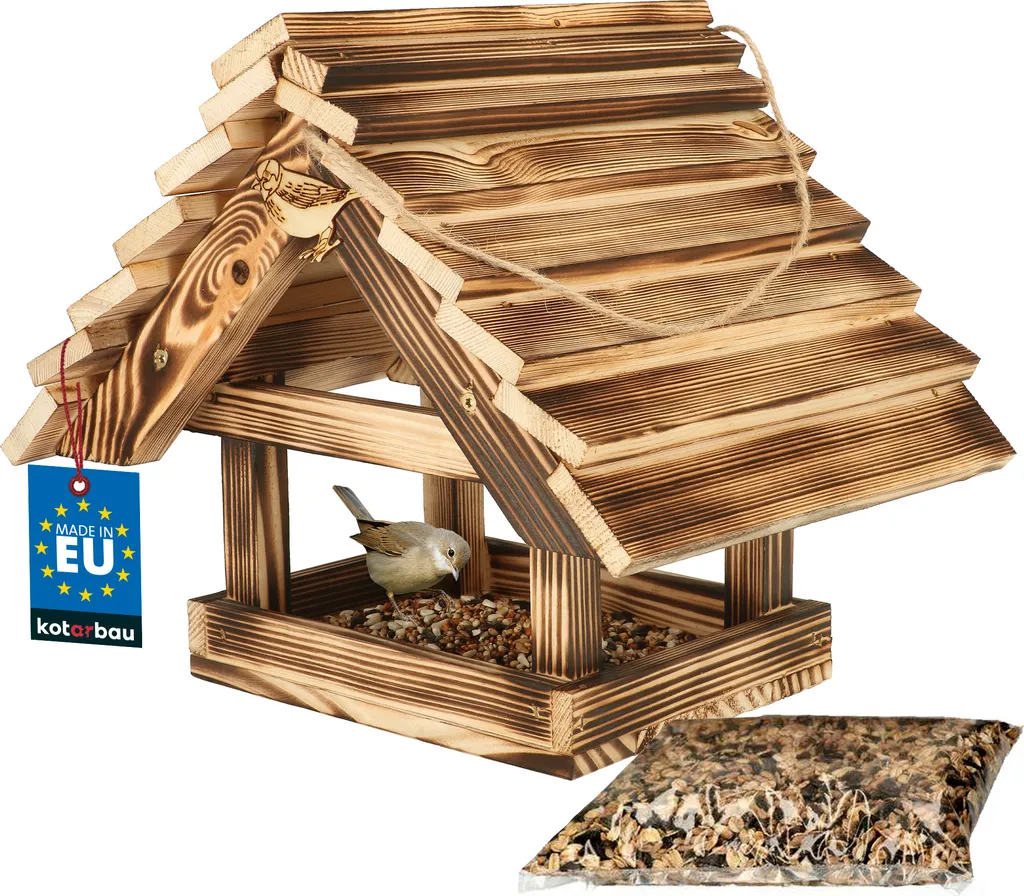 Mangeoire Oiseaux Suspendue pour Jardin - Pack avec Graines 500 g