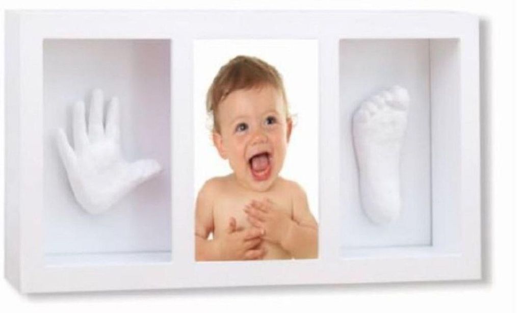 Empreinte 3D pour petite main et petit pied avec cadre Image du produit 