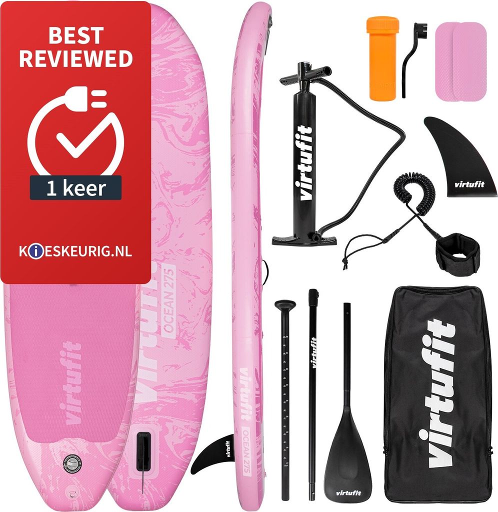 VirtuFit Supboard Ocean 275 – Pink – Mit Zubehör und Produktbild 