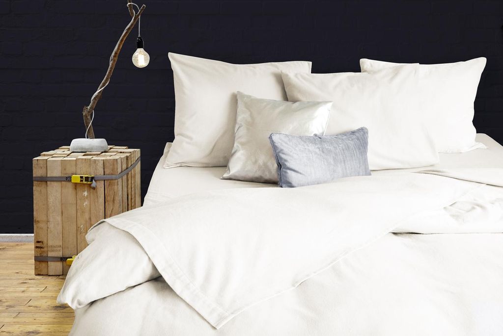 EleganZzz Bettlaken Flanell – Elfenbein – 200x270 – 100% Baumwolle – warm & bügelfrei