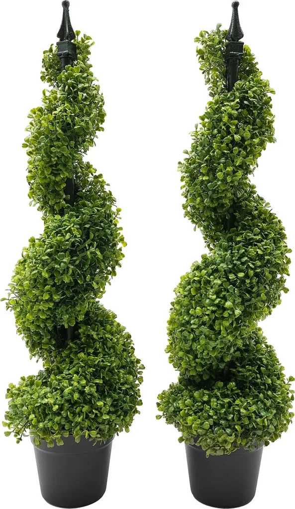 Plante artificielle tour d'arbre décorative verte taille S élégante