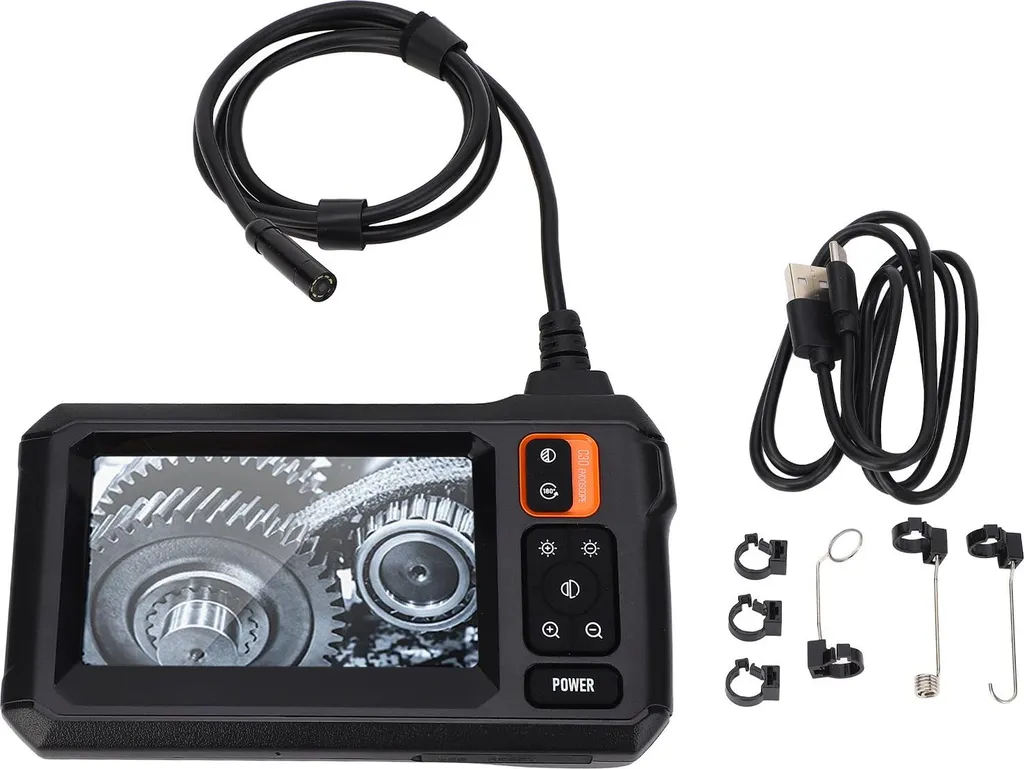 Caméra d'inspection étanche IP67 avec vision 170° et écran HD 4,3"