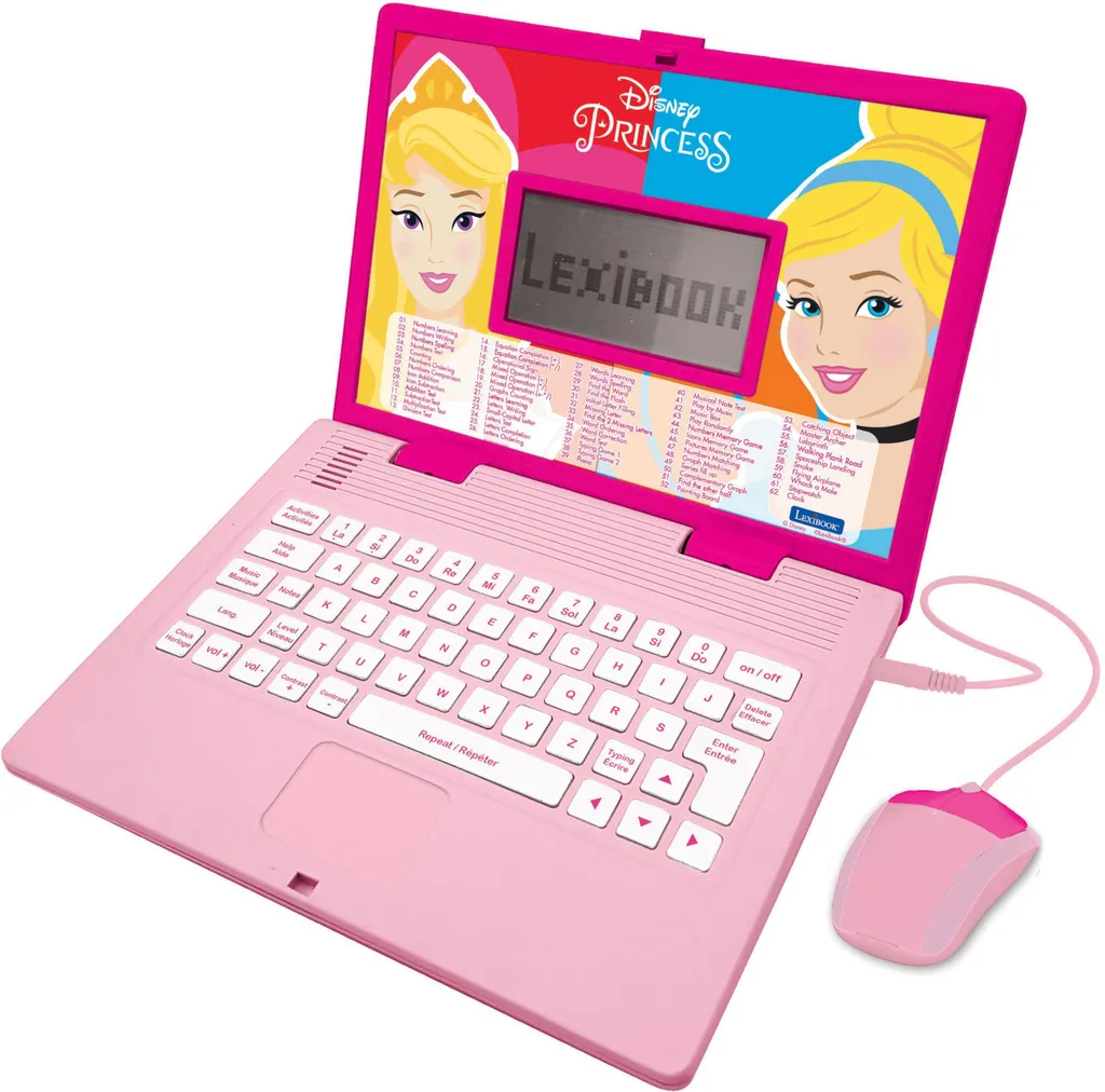 Ordinateur enfant pour apprendre l'anglais Disney Princesses Lexibook