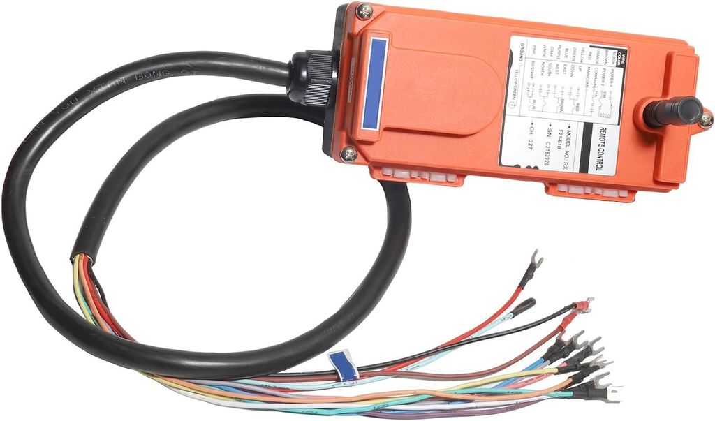 NEWTRY 12V Drahtlose Kran-Fernbedienung 6 Tasten - Industriesteuerung Mit Sender & Empfänger