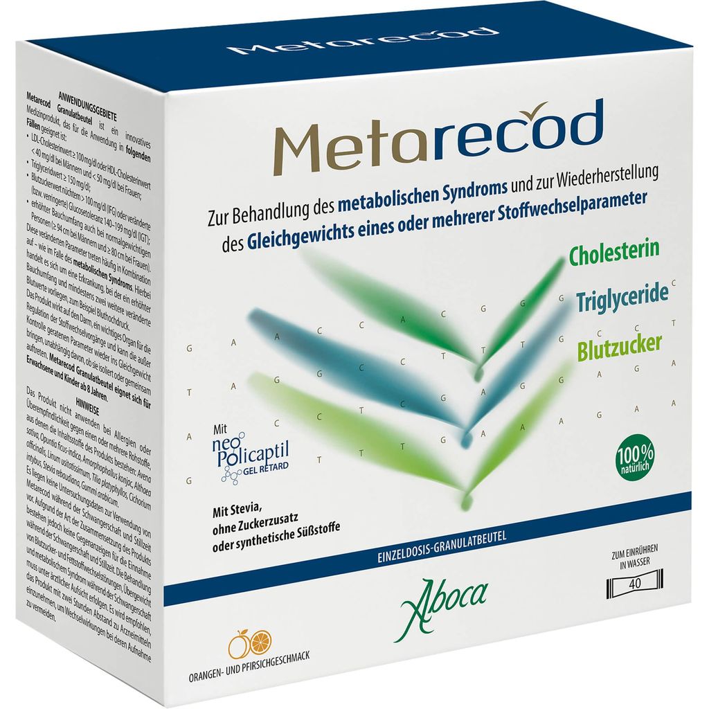 Metarecod Granulat podporuje léčbu metabolického syndromu, Obrázek produktu 