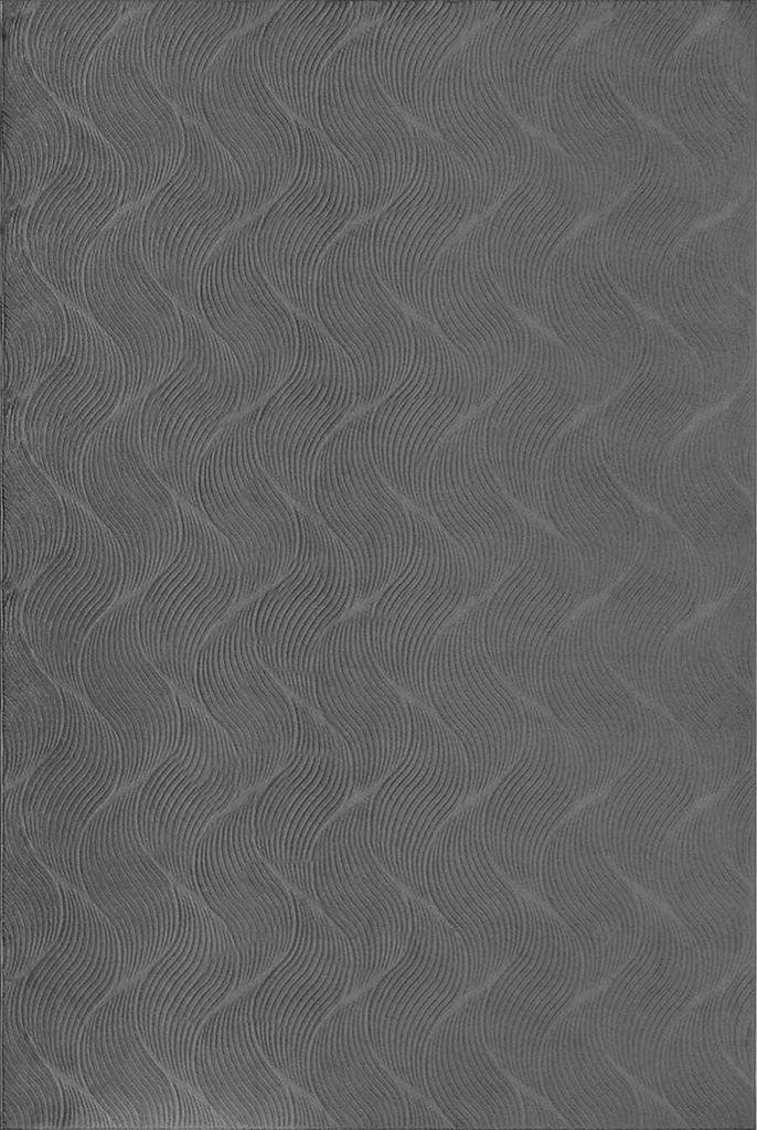 Teppich Modern Kurzflor Wohnzimmer Schlafzimmer Wellen Design 3D Optik, 120x160 cm