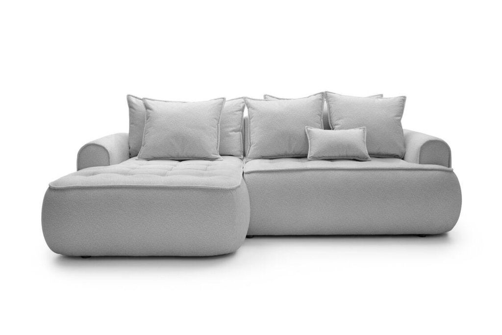 Modernes Ecksofa mit Schlaffunktion und Bettkasten Couch links ESHE - LEO 13
