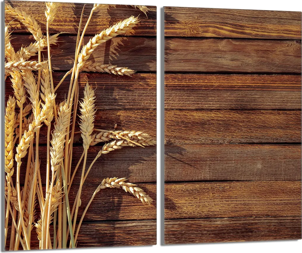 Protezione Piano Cottura 30x52 Vetro Temperato | Set 2 Pezzi Legno