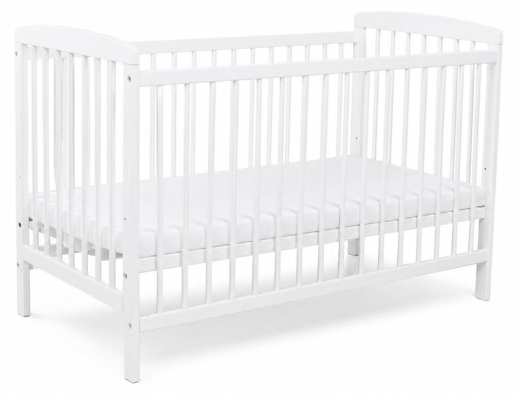Babybett Gitterbett 120x60 cm Kiefer höhenverstellbar mit Produktbild 