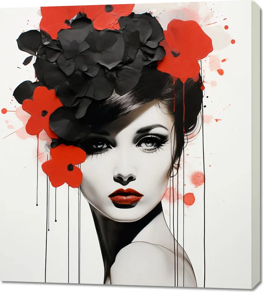 Quadro Fiori Passione Floreale 90x100 - Arredo Parete Emozionale