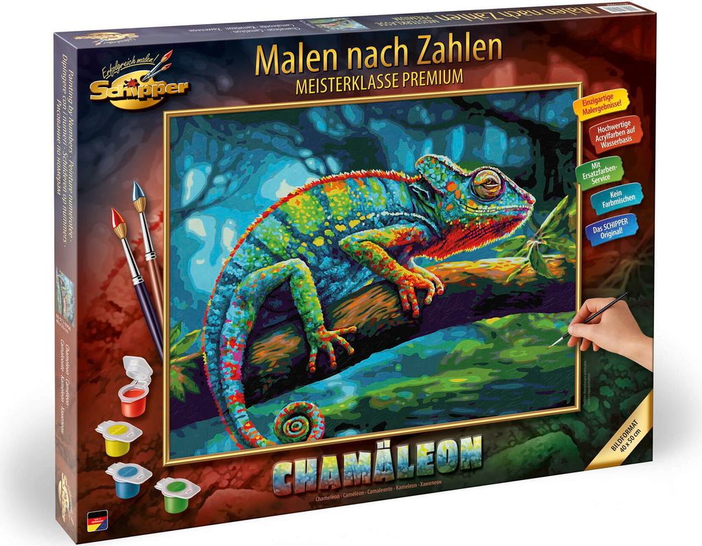 Schipper Malen nach Zahlen Master Class Premium 40x50cm Chamäleon 609130904