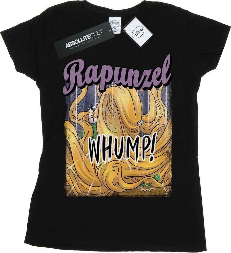 Disney - "Tangled Whump" T-Shirt für Damen BI43822 (XXL) (Schwarz)