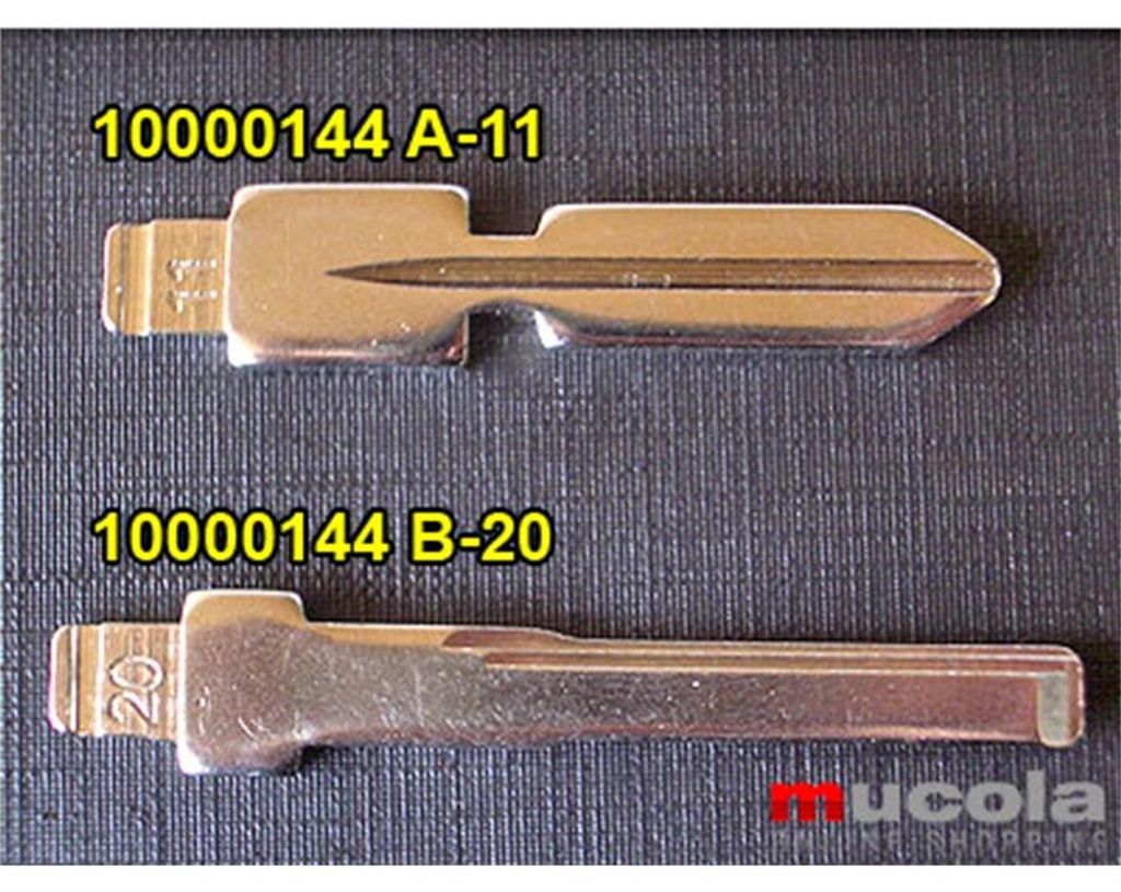 Mucola Schlüsselrohling #20 für Klappschlüssel Mercedes – Ersatzgehäuse mit Rohling, universal kompatibel, robuster Kunststoff mit Metallklin...
