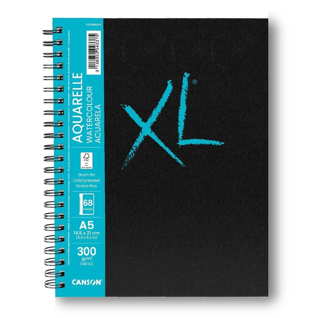 CANSON C31200L013 CANSON Schetsboek XL BOOK, AQUAREL, DIN Productafbeelding 
