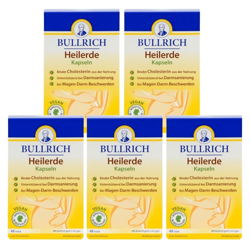 5x Bullrich Heilerde Kapseln 48er Produktbild 