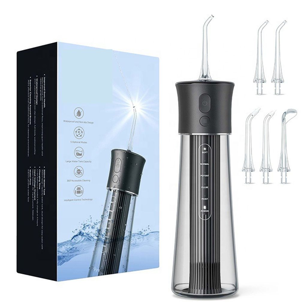 Munddusche, kabellose Zahnreinigung, Wasserflosser: 5 Modi, Produktbild 