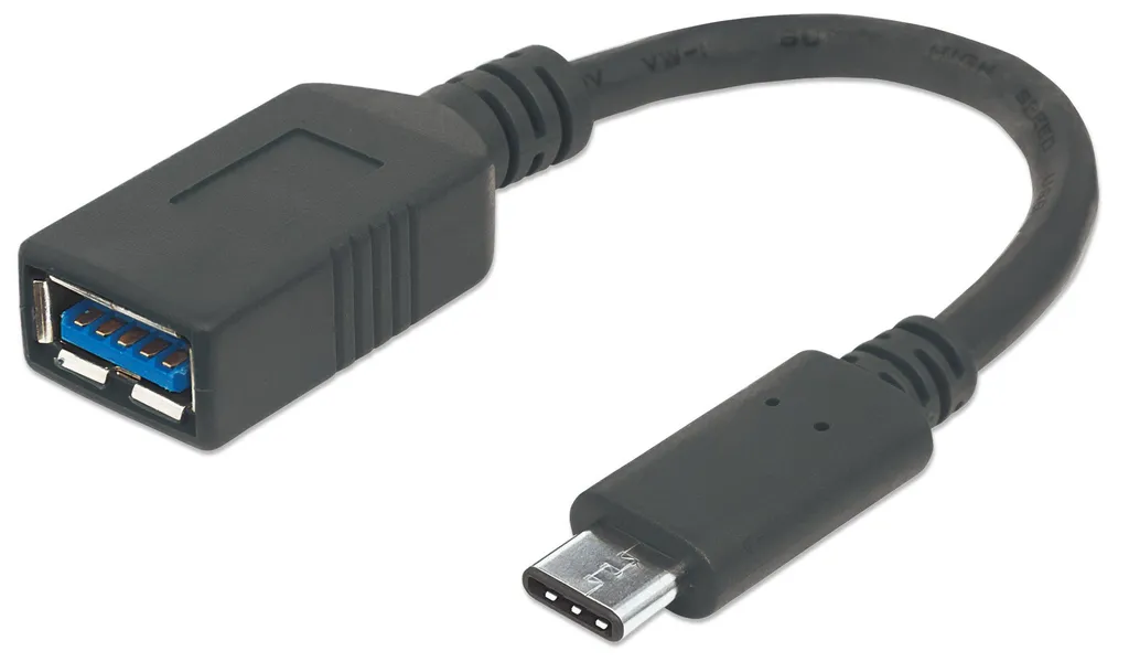 Cavo Adattatore Manhattan USB-C a USB-A 3.1 Gen1 | 12cm SuperSpeed