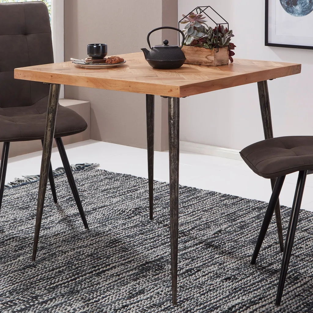 Petite table à manger 80 cm pour 4 personnes idéale petit appartement